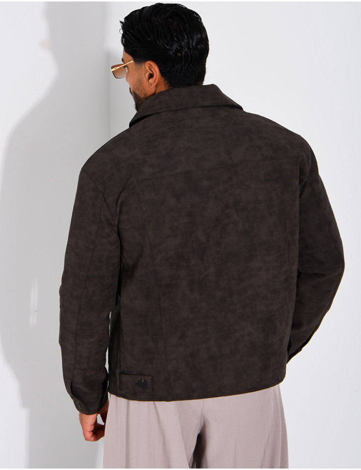 Veste légère en similicuire