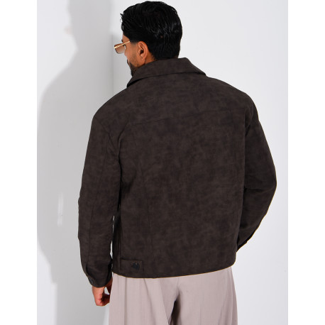 Veste légère en similicuire