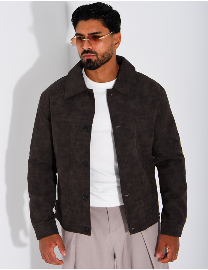 Veste légère en similicuire