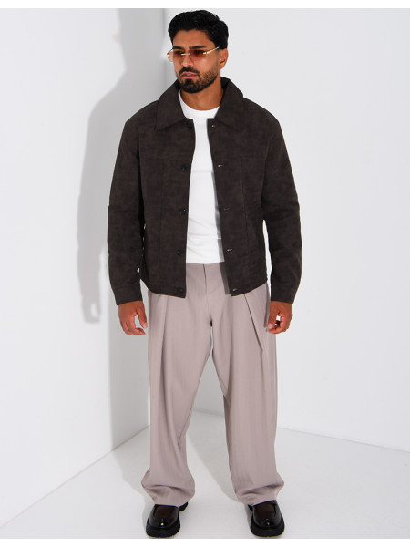 Veste légère en similicuire