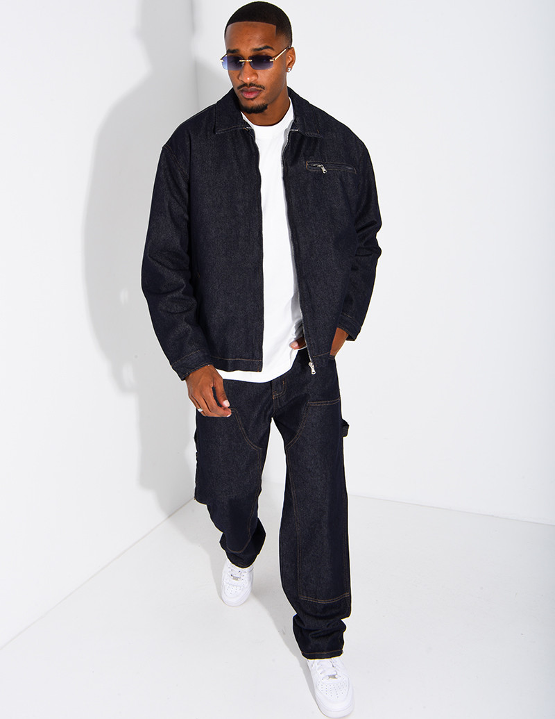 Set aus Raw-Denim:...