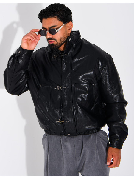 Blouson en simili cuir
