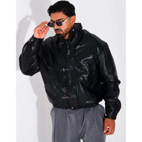 Blouson en simili cuir