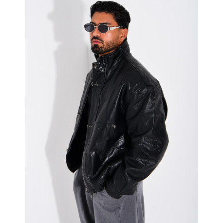 Blouson en simili cuir