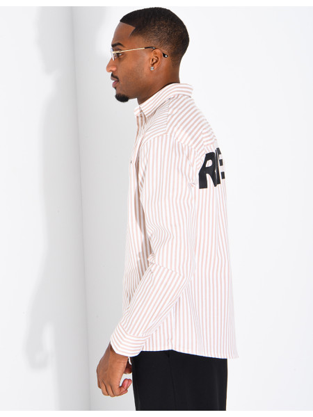 Chemise manches longues rayée "RICHES"