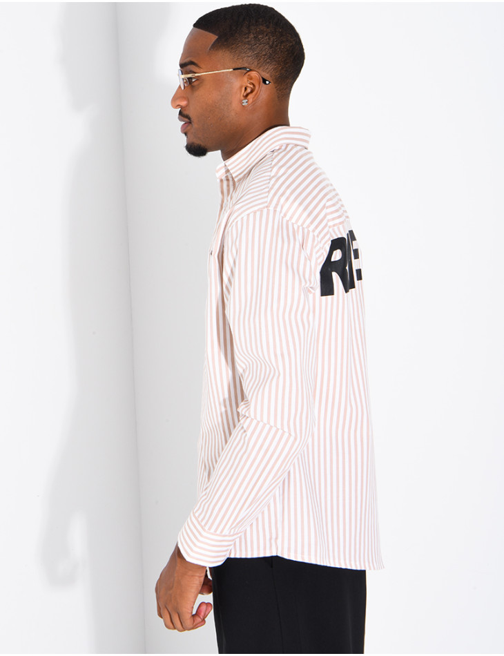 Chemise manches longues rayée "RICHES"