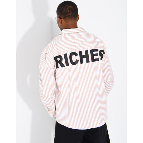 Chemise manches longues rayée "RICHES"