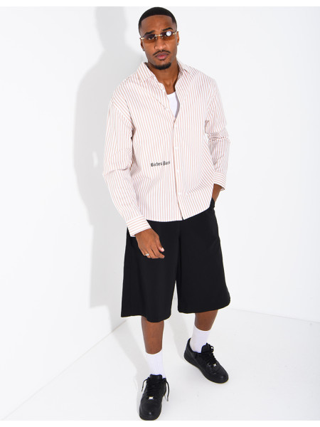 Chemise manches longues rayée "RICHES"