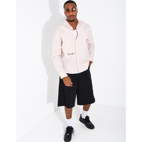 Chemise manches longues rayée "RICHES"
