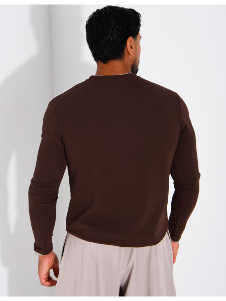 T-shirt homme à col bouttons