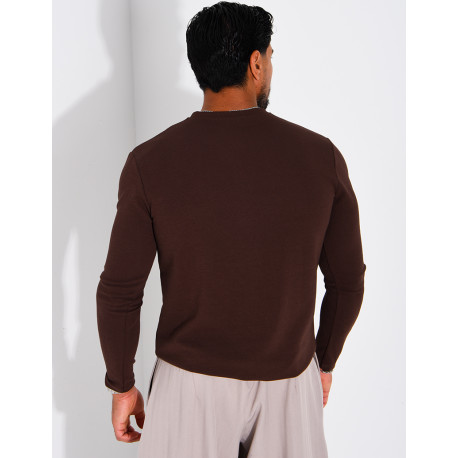 T-shirt homme à col bouttons