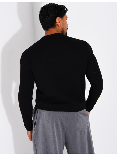 T-shirt homme col bouttons