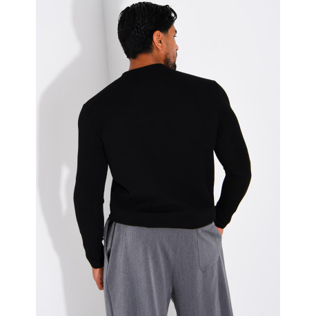 T-shirt homme col bouttons