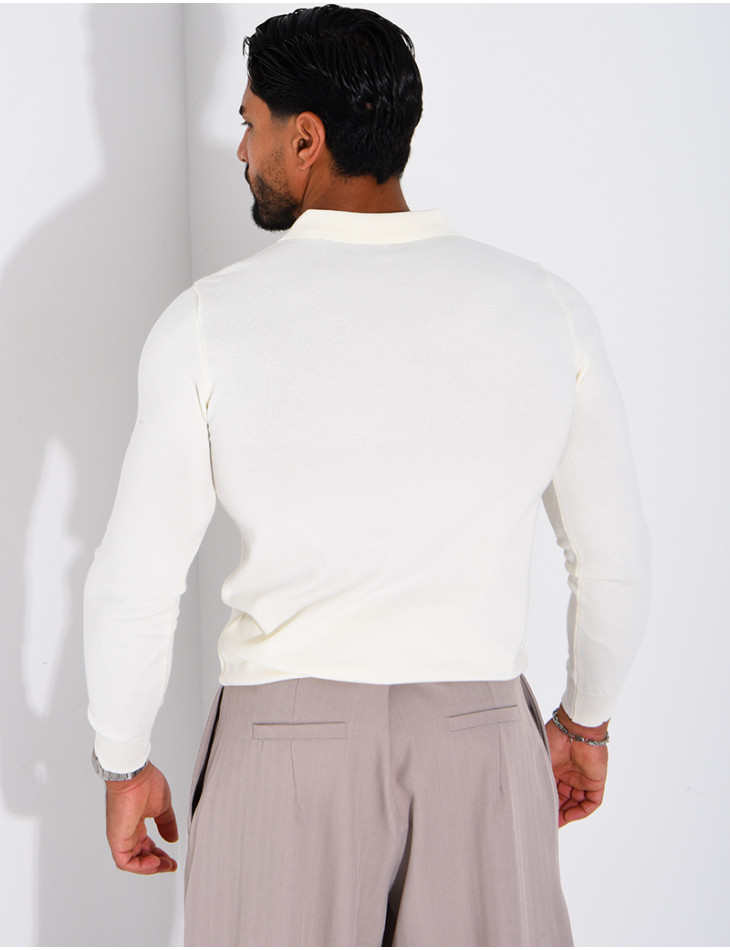 Fitted polo shirt