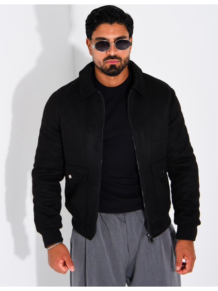 Blouson en suédine homme