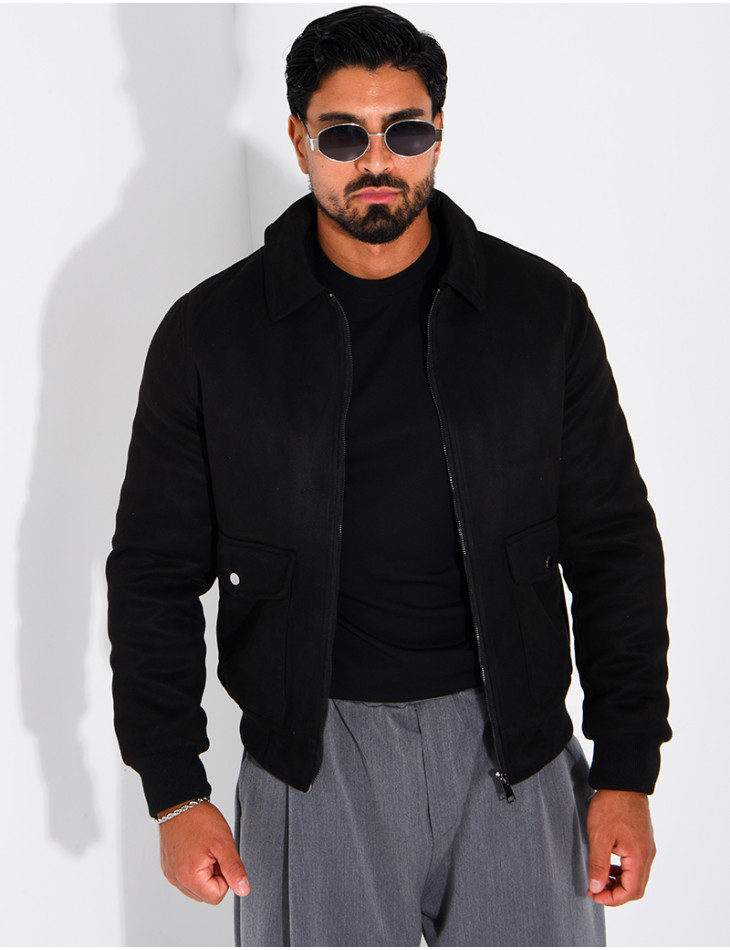 Blouson en suédine homme