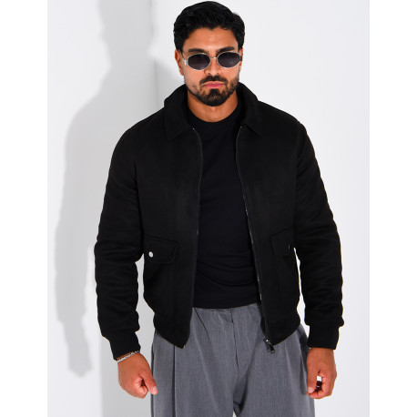 Blouson en suédine homme