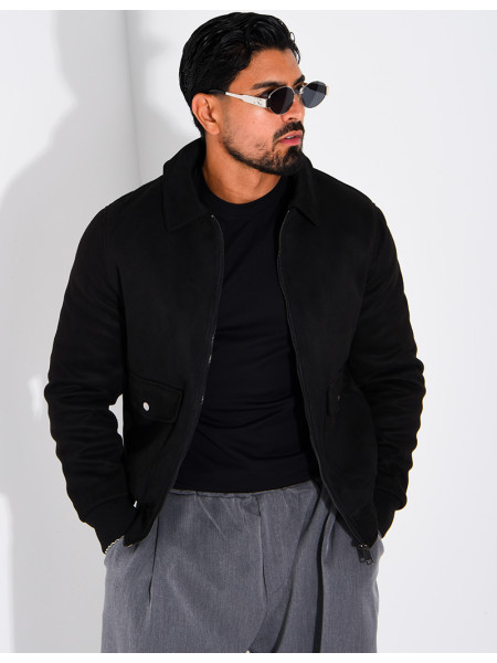 Blouson en suédine homme