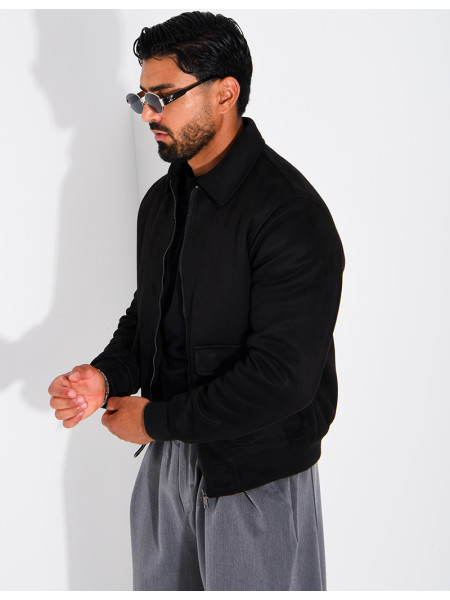 Blouson en suédine homme