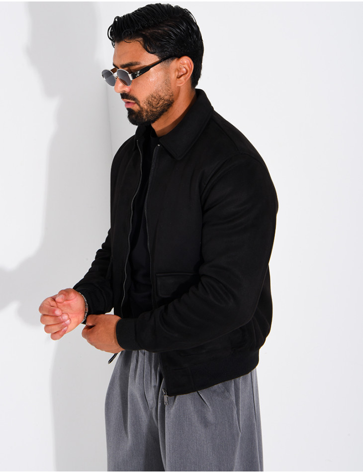 Blouson en suédine homme
