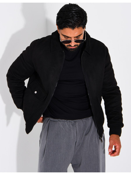 Blouson en suédine homme