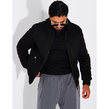 Blouson en suédine homme