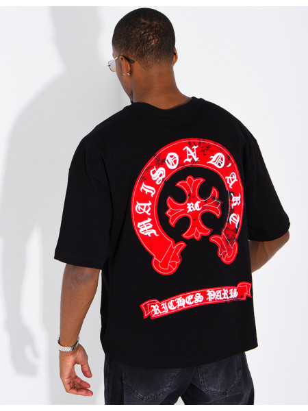 Oversize-T-Shirt „Maison d’art“ von RICHES PARIS