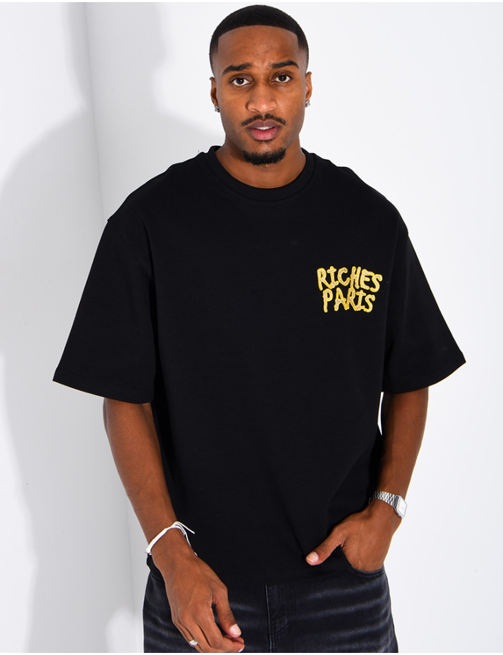 Tee-shirt oversize "Riches Paris"