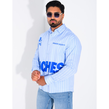Chemise manches longues rayée "RICHES"
