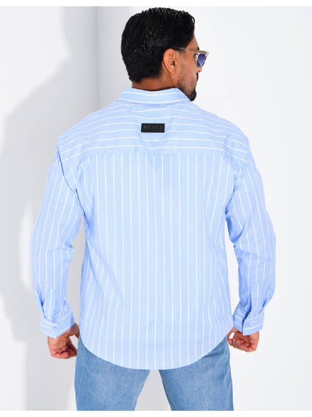 Chemise manches longues rayée "RICHES"