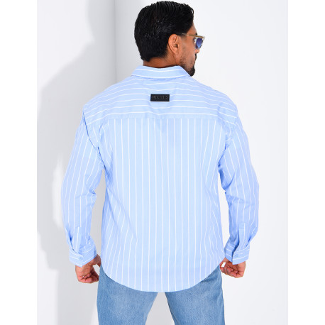 Chemise manches longues rayée "RICHES"