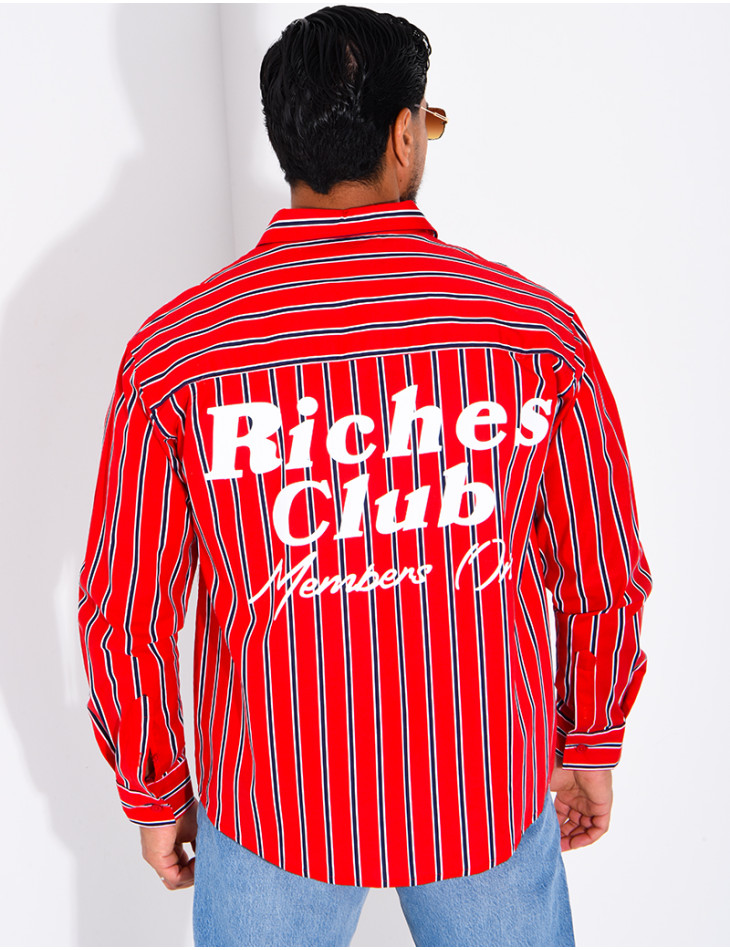Gestreiftes Langarmhemd „Riches Club“