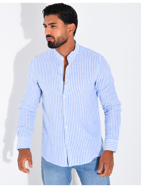 Chemise manches longues à rayures