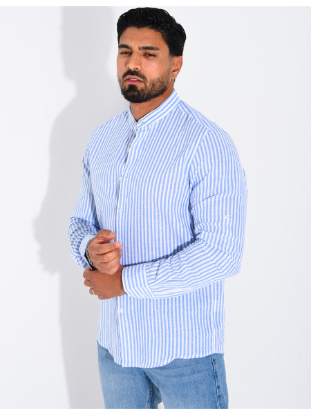 Chemise manches longues à rayures
