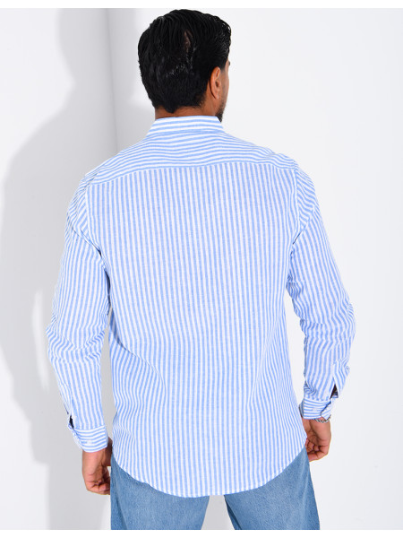 Chemise manches longues à rayures