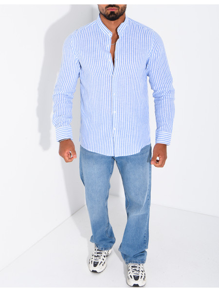Chemise manches longues à rayures