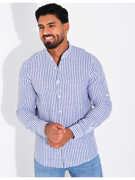 Chemise manches longues à rayures