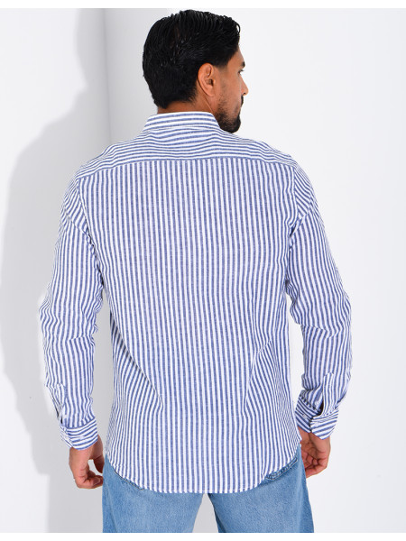 Chemise manches longues à rayures