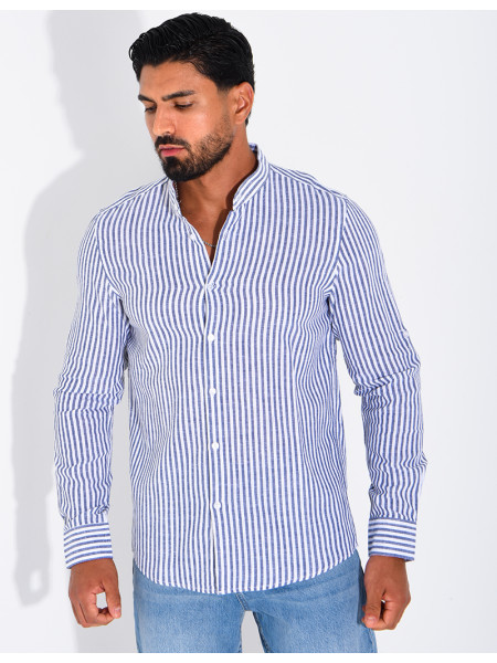 Chemise manches longues à rayures