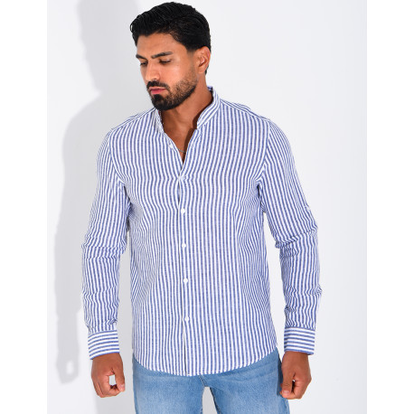 Chemise manches longues à rayures