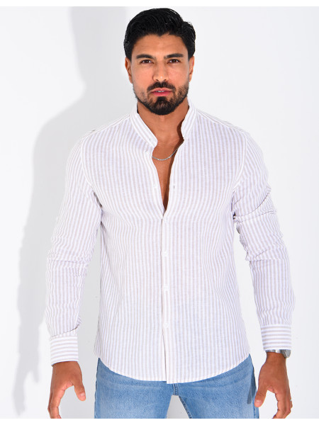 Chemise manches longues à rayures