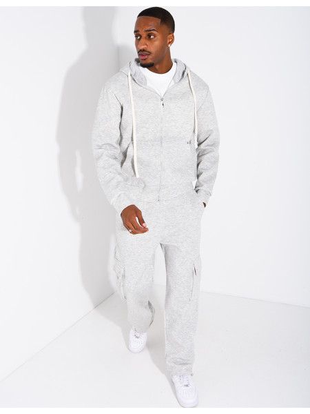 Zip-up hoodie and trousers set