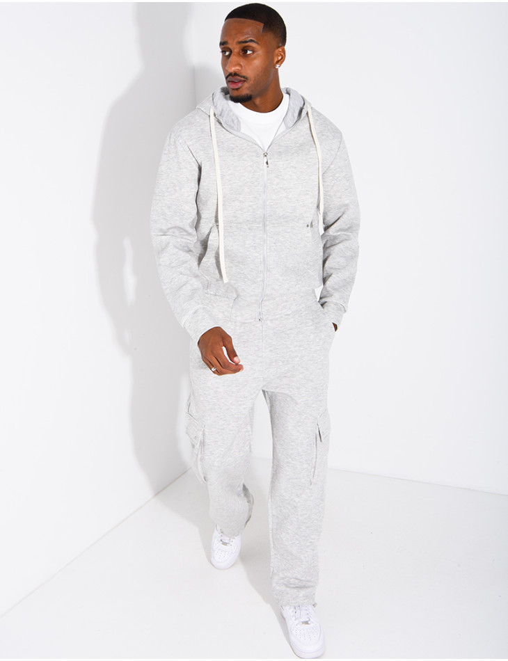Zip-up hoodie and trousers set