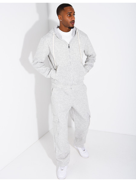 Zip-up hoodie and trousers set