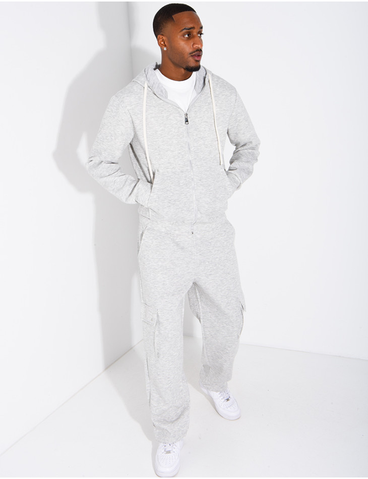 Zip-up hoodie and trousers set