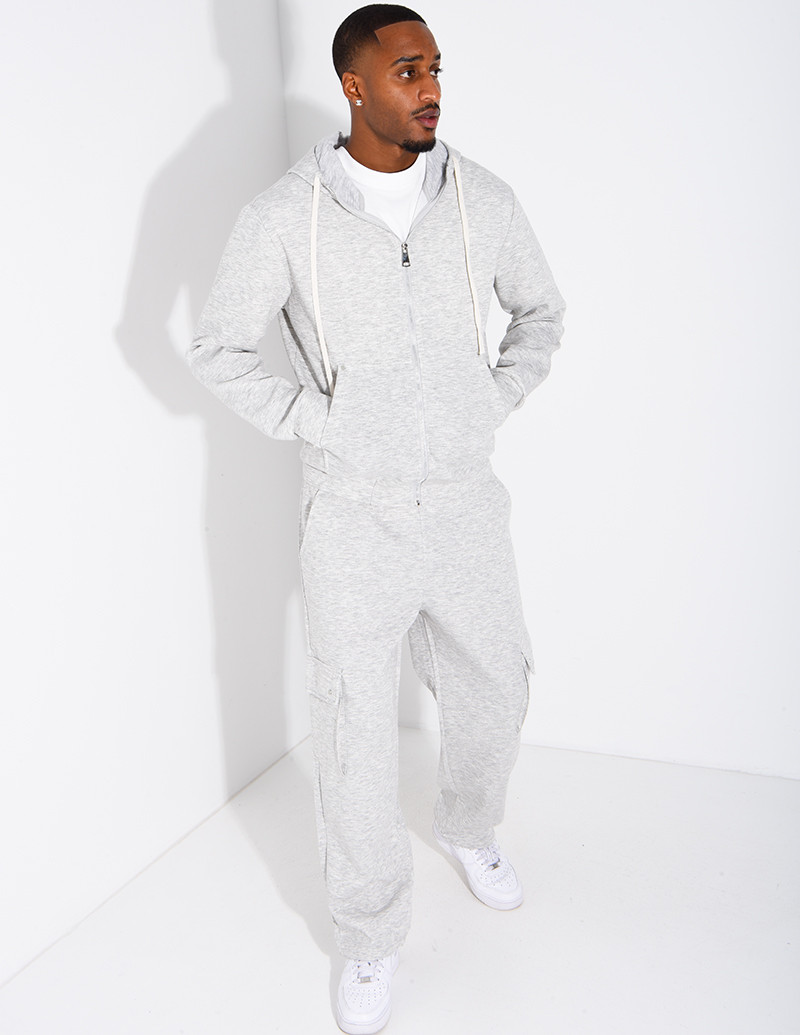 Zip-up hoodie and trousers set