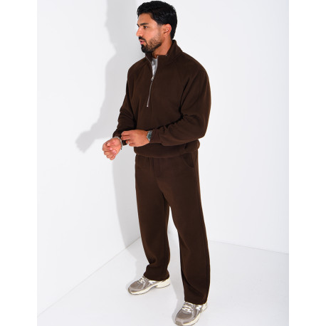 Set aus Sweatshirt mit Reißverschluss und Herrenhose