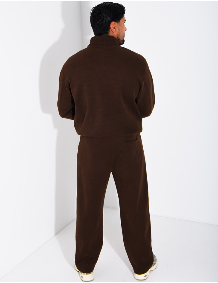 Set aus Sweatshirt mit Reißverschluss und Herrenhose
