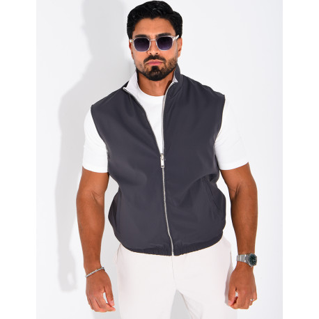 Wendbare, ärmellose Jacke