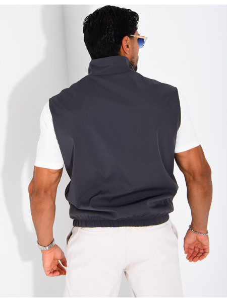 Wendbare, ärmellose Jacke